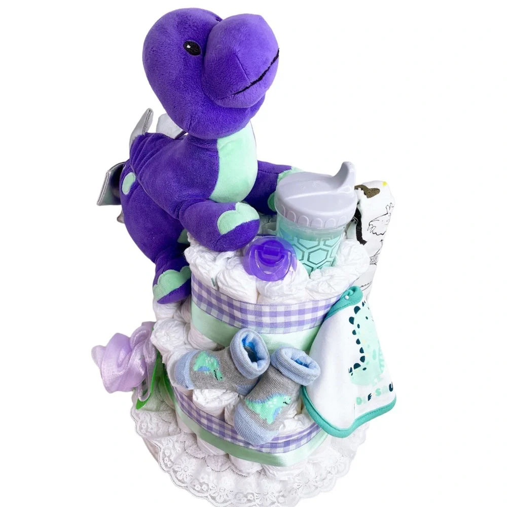 Dinosaur Diaper Cake
